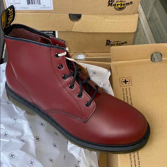 🔥 Dr. Martens Men's 101 Boot Cherry NWT - Picture 5 of 7